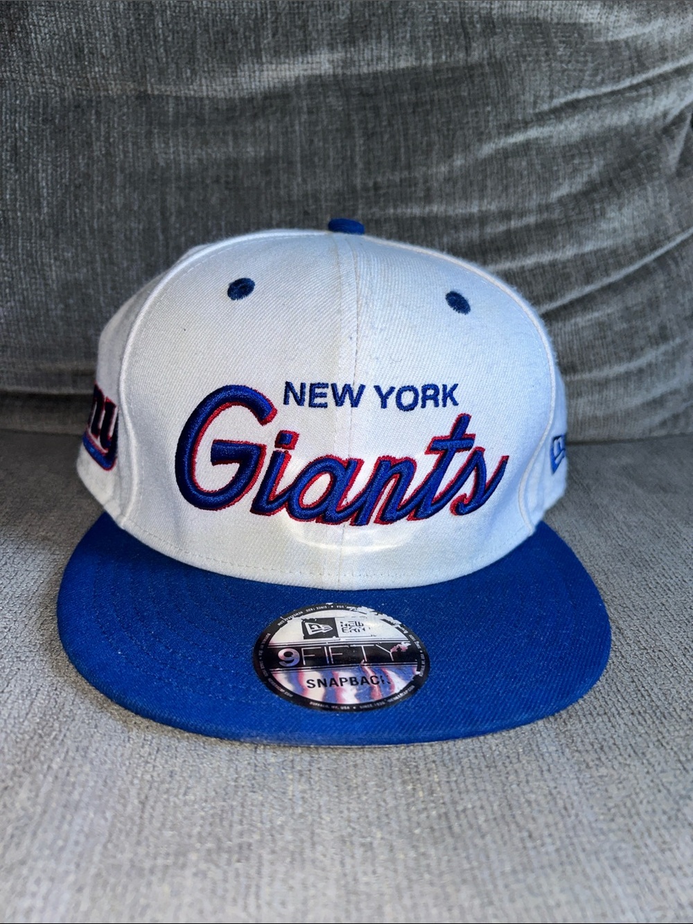 New Era New York Giants SnapBack Cap - White,Royal Blue, & Red